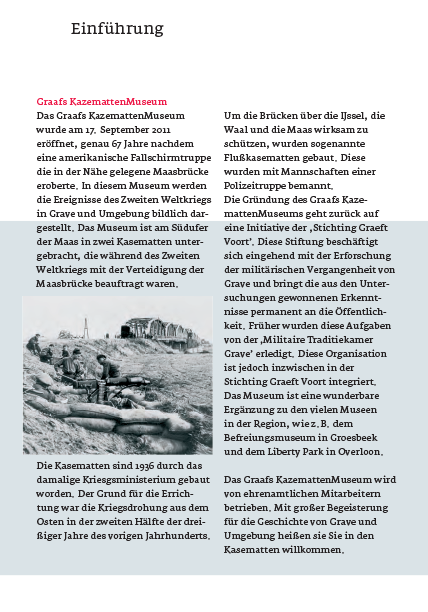Graafs Kazematten Museum Folder