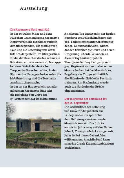 Graafs Kazematten Museum Folder