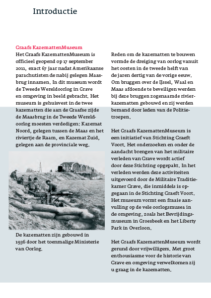 Graafs Kazematten Museum Folder