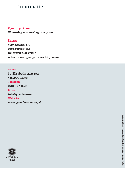 Graafs Museum Folder